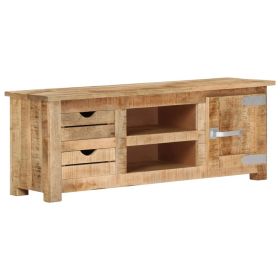 TV Stand 43.3"x11.8"x15.7" Rough Mango Wood