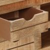 TV Stand 43.3"x11.8"x15.7" Rough Mango Wood