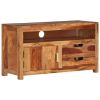 TV Stand 35.4"x13.6"x19.7" Solid Wood Acacia
