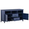 TV Stand for TV up to 68 in with 2 Doors and 2 Drawers Open Style Cabinet, Sideboard for Living room,