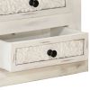 TV Stand White 47.2"x11.8"x15.7" Solid Wood Mango
