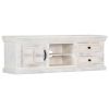 TV Stand White 47.2"x11.8"x15.7" Solid Wood Mango