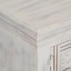TV Stand White 47.2"x11.8"x15.7" Solid Wood Mango