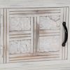 TV Stand White 47.2"x11.8"x15.7" Solid Wood Mango