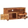TV Stand 35.4"x13.6"x19.7" Solid Wood Acacia