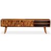 TV Stand Solid Wood Sheesham 55.1"x11.8"x15.7"