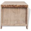 TV Stand Solid Brushed Acacia Wood 55.1"x15"x15.7"