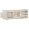 TV Stand White 47.2"x11.8"x15.7" Solid Wood Mango