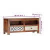 TV Stand 35.4"x11.8"x15.7" Solid Wood Sheesham