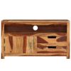TV Stand 35.4"x13.6"x19.7" Solid Wood Acacia