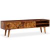 TV Stand Solid Wood Sheesham 55.1"x11.8"x15.7"