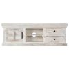TV Stand White 47.2"x11.8"x15.7" Solid Wood Mango