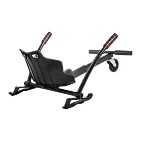 Kids And Adults Adjustable Hover Go Kart Hover Kart Stand Go Kart Seat for 6.5'' 8'' 10'' Two Wheel Self Balancing Scooter (Anti-Turning Go Kart) (Color: Black B, type: Seat Attachment)