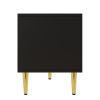 Modern TV Stand with 5 Champagne Legs - Durable, Stylish and Spacious, TVs Up to 75''